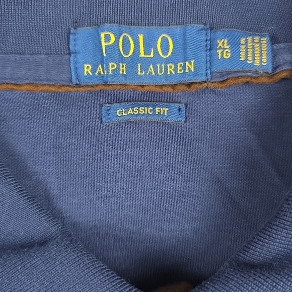 Polo Ralph Lauren Classic Fit Long Sleeve Polo Men's XL Navy Blue 100% Cotton - Picture 4 of 9